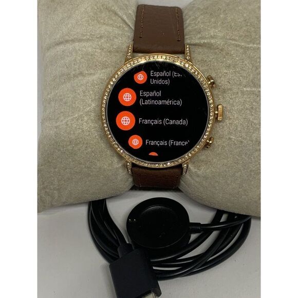 Fossil Gen 4 Authentic Digital Dial Smart Watch Custom Band FTW6015 ZA736 - Picture 1 of 12